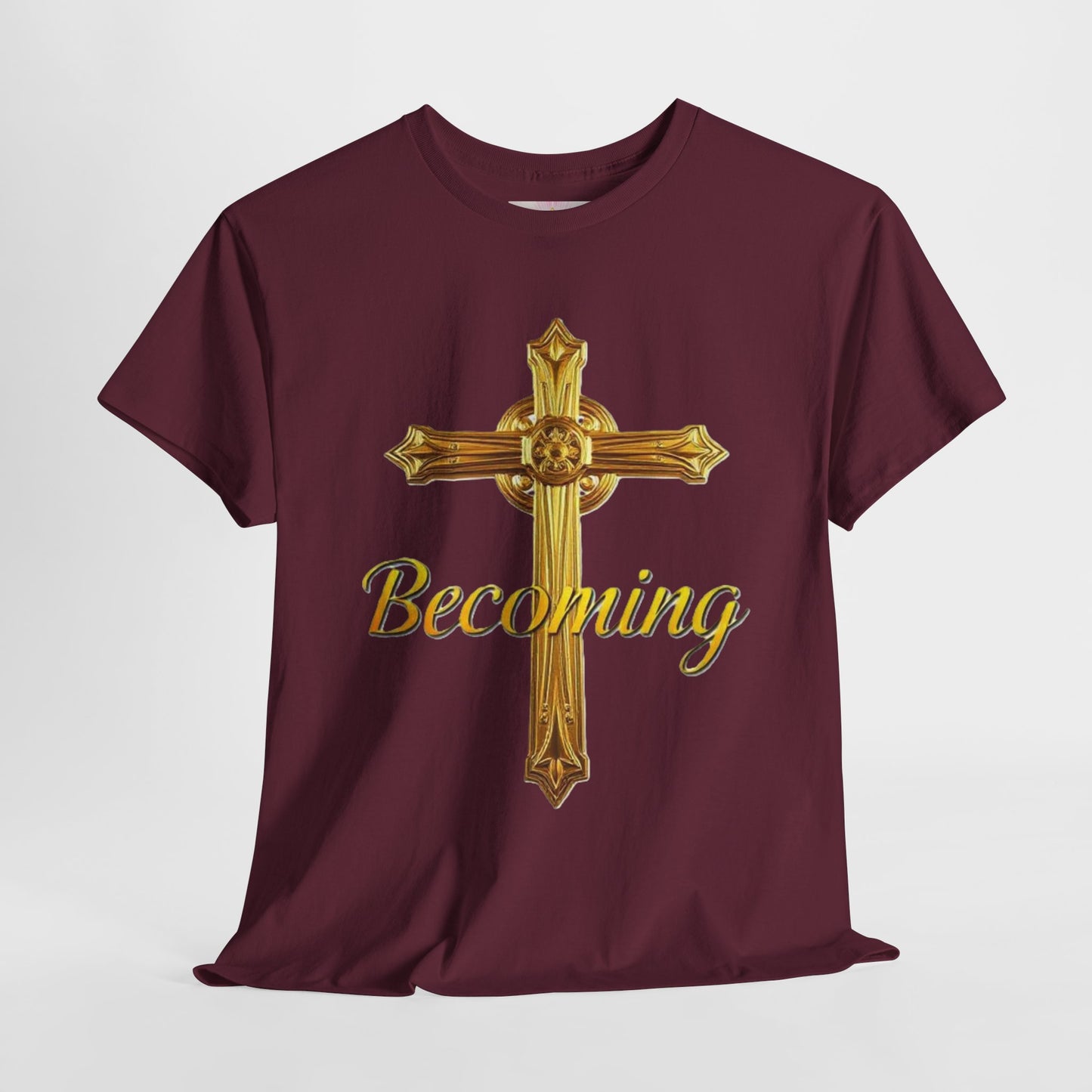 Becoming Men’s Faith Tee – Philippians 1:6 Edition (Light Lettering)