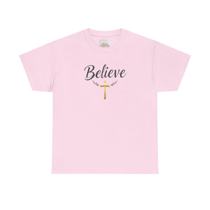 Believe- Woman's Christian T-Shirt