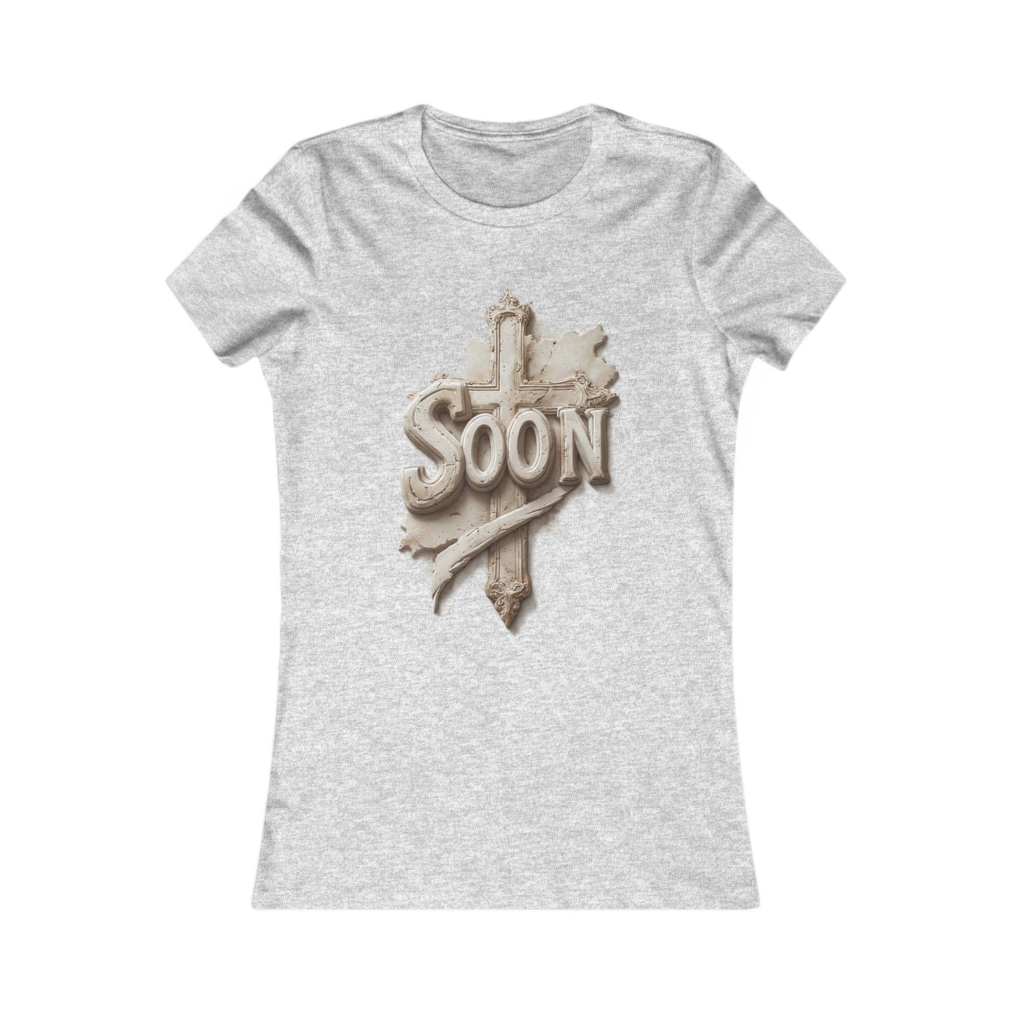 “Soon” Cross Women’s Favorite Tee – Everyday Faith Wear