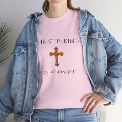 Christ is King - Women’s Christian Tee (Dark Lettering)