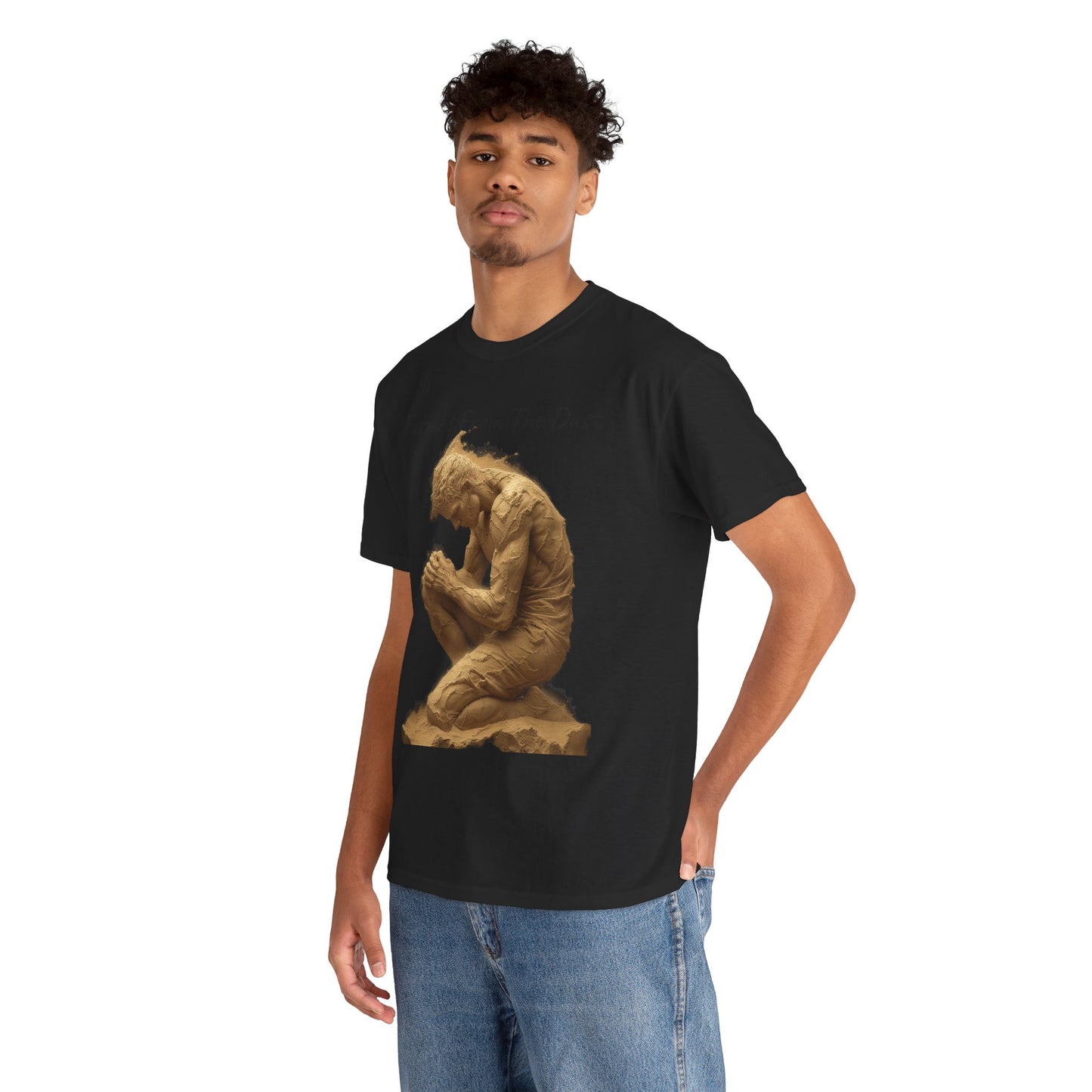 Formed from the Dust | Men’s Christian T-Shirt with Genesis 2:7 (Dark Lettering)