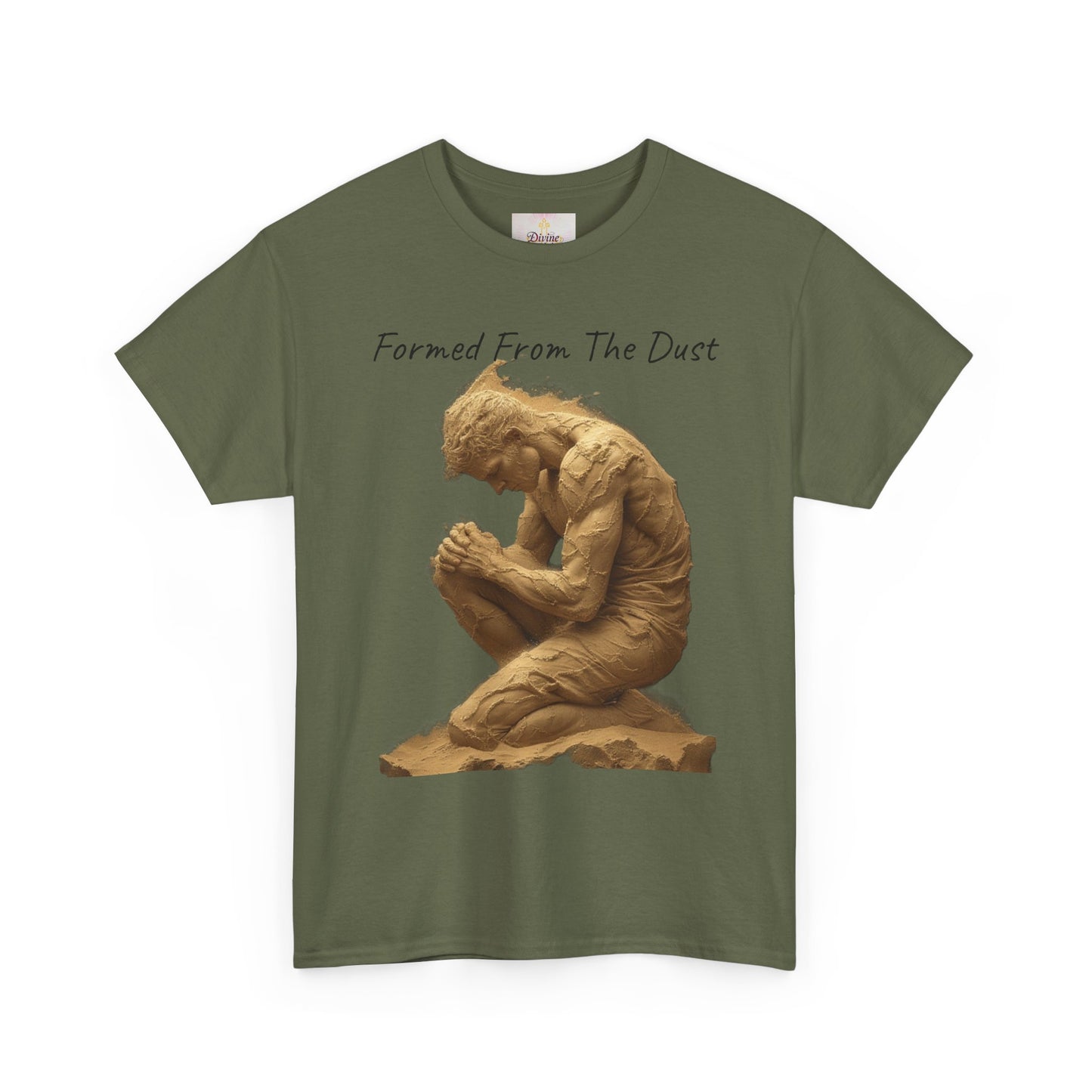 Formed from the Dust | Men’s Christian T-Shirt with Genesis 2:7 (Dark Lettering)
