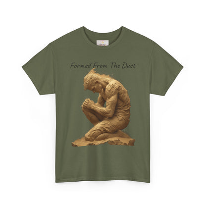 Formed from the Dust | Men’s Christian T-Shirt with Genesis 2:7 (Dark Lettering)