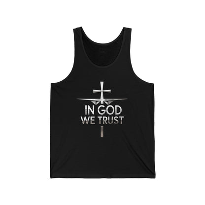 In God We Trust (silver) | Men’s Christian Tank Top