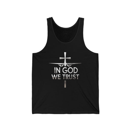 In God We Trust (silver) | Men’s Christian Tank Top
