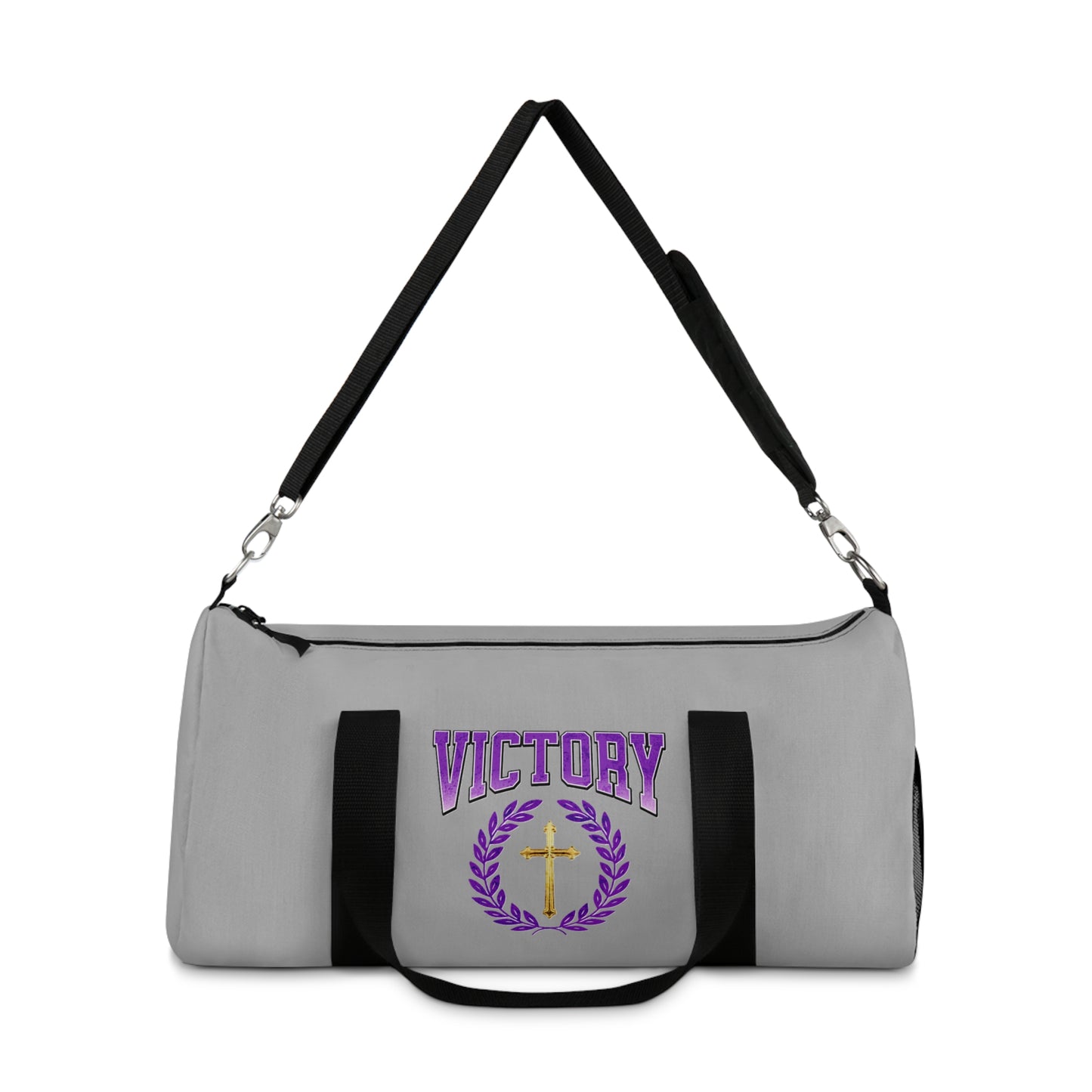 Victory in Every Step in Grey – Duffel Bag