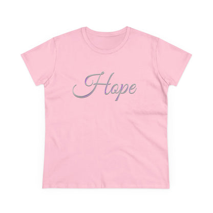 Women’s “Hope” Tee – Inspirational Scripture Design | Romans 15:13
