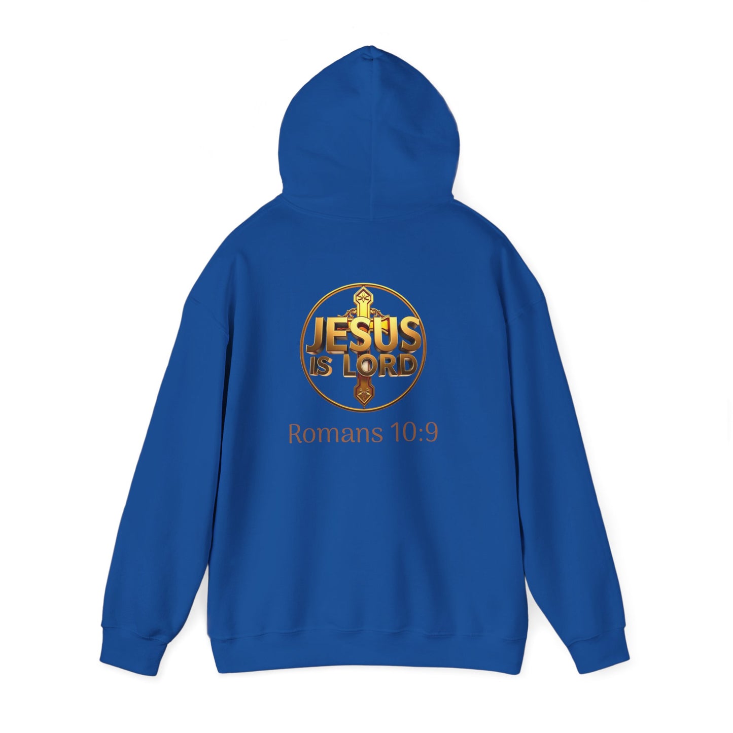 Jesus is Lord - Women's Christian Hoodie with Golden Cross