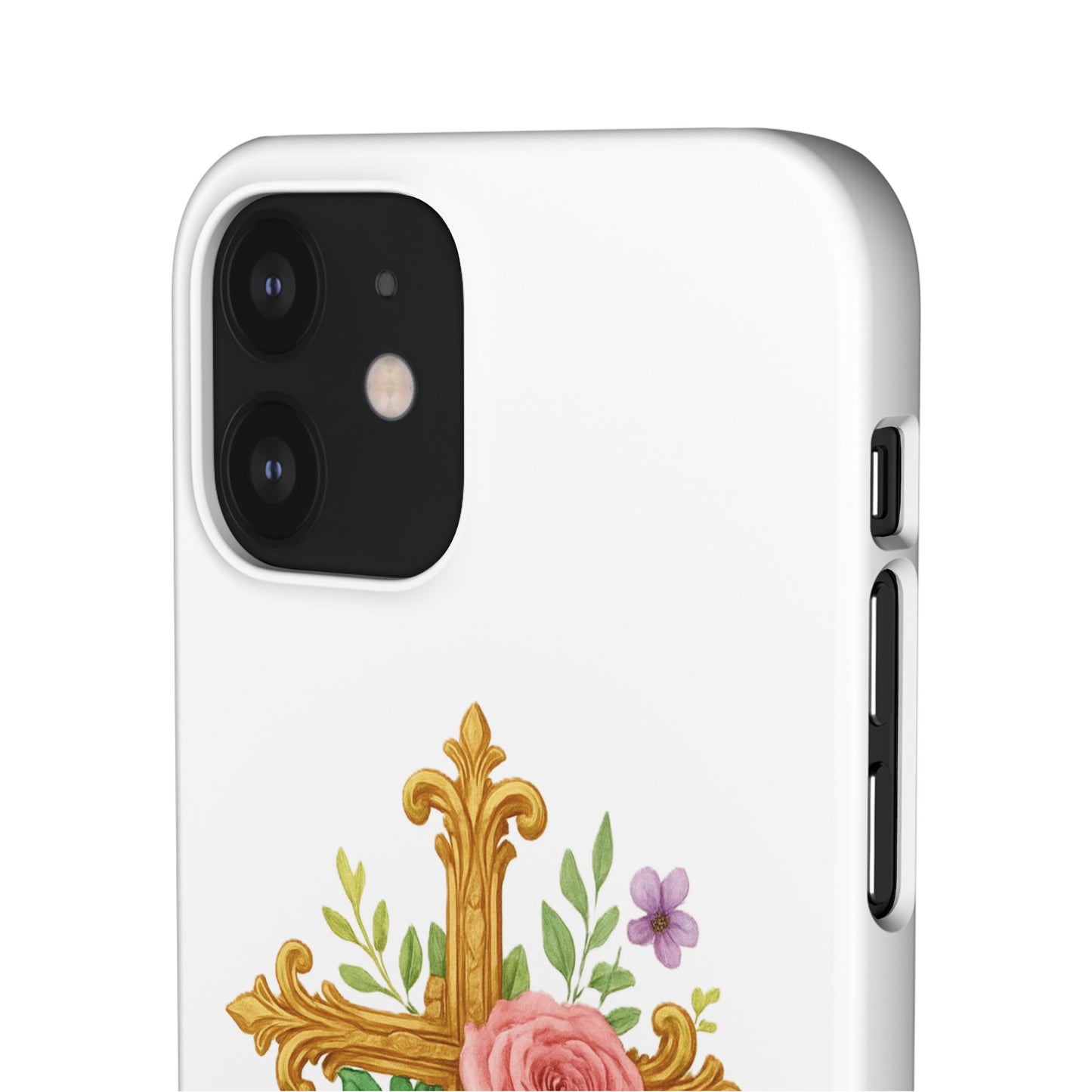 Floral Cross Snap Case for iPhone – Faith in Bloom