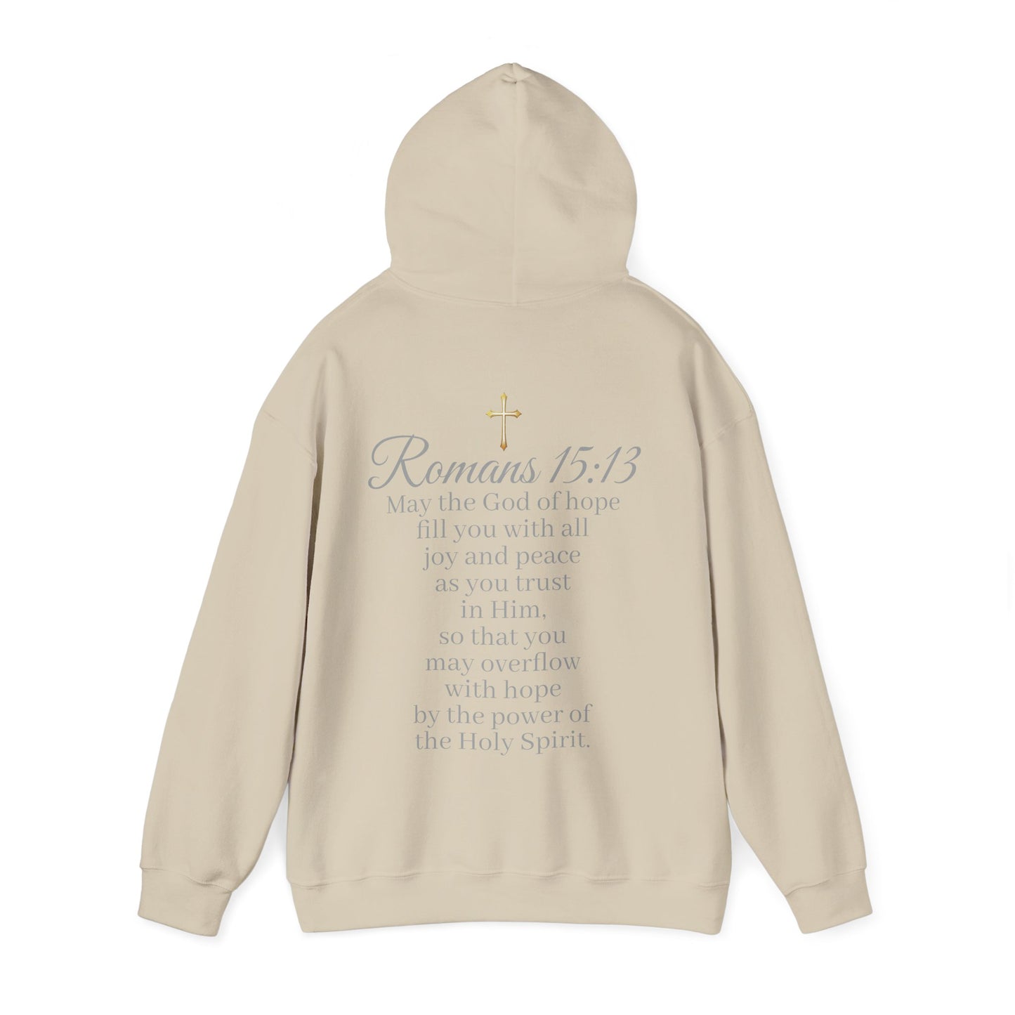 Women’s “Hope” Hoodie – Inspirational Scripture Pullover | Romans 15:13