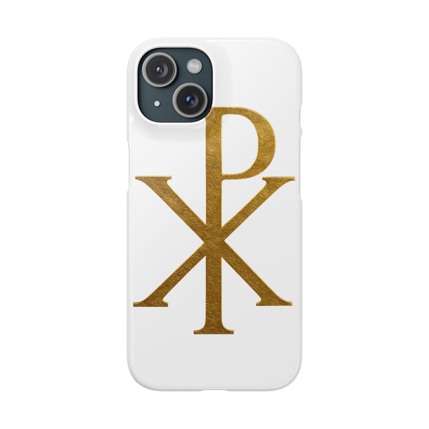 White Chi Rho Snap Case for iPhone – The Way, Truth & Life