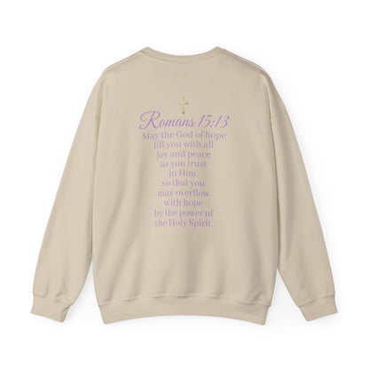 Women’s “Hope” Sweatshirt – Inspirational Scripture Hoodie | Romans 15:13