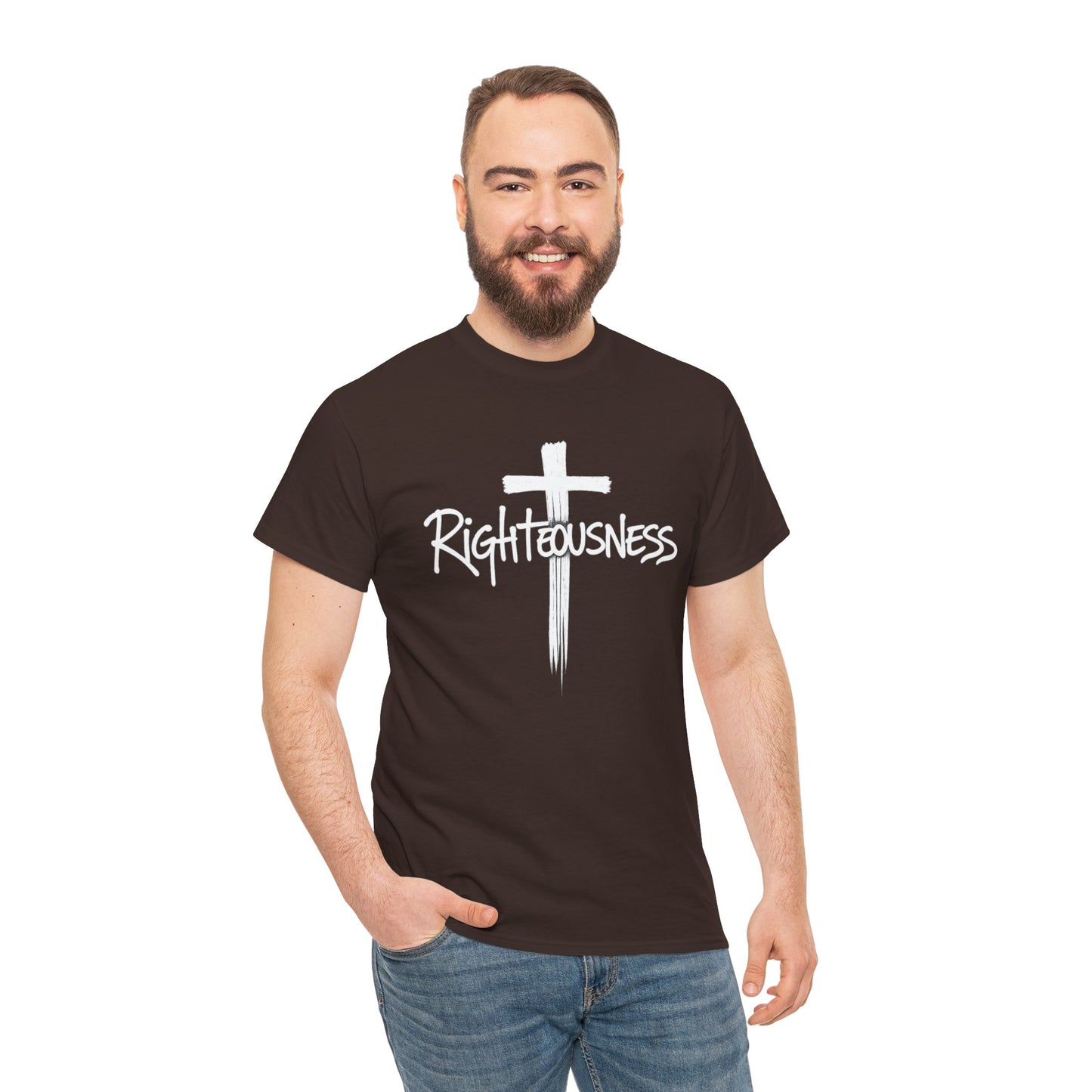 Righteousness - Christian Men's T-Shirt (Dark Colors)