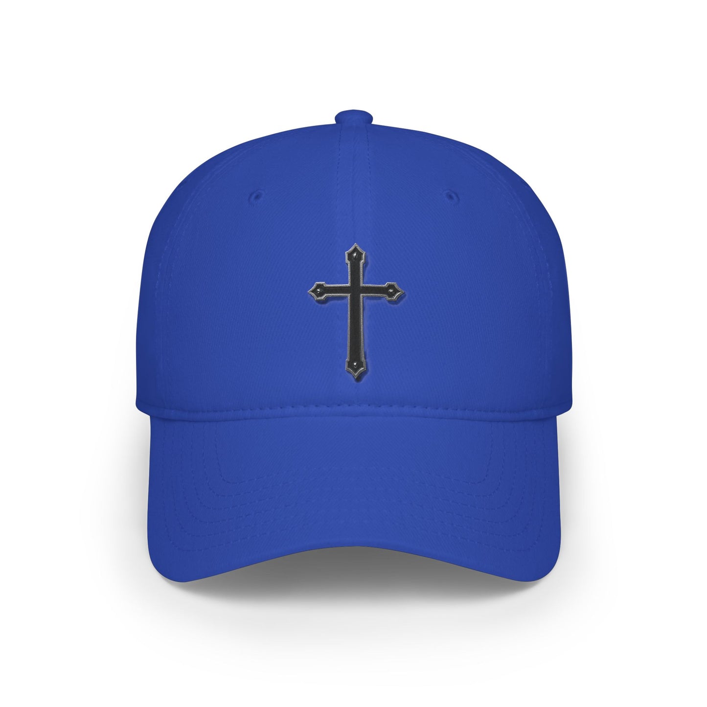 Warrior’s Black Cross - Women's Low Profile Christian Hat