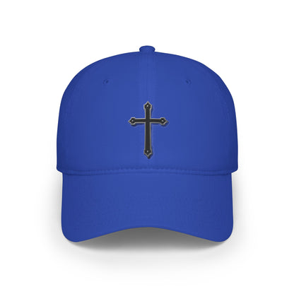 Warrior’s Black Cross - Women's Low Profile Christian Hat