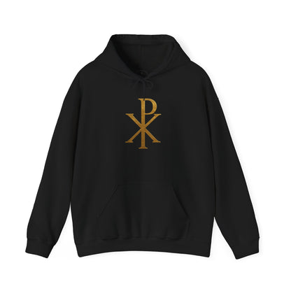 Chi Rho in Gold - Men’s Christian Hoodie