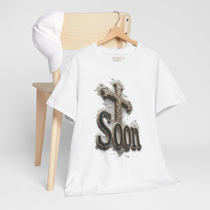 Soon: The Coming King Cross Tee – Men’s Faith Shirt