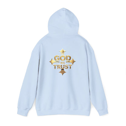 In God We Trust (Gold) - Women's Christian Hoodie with Golden Cross