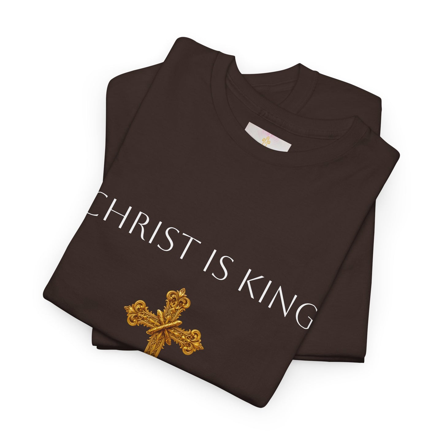 Christ is King Women’s Christian Tee (White Lettering)