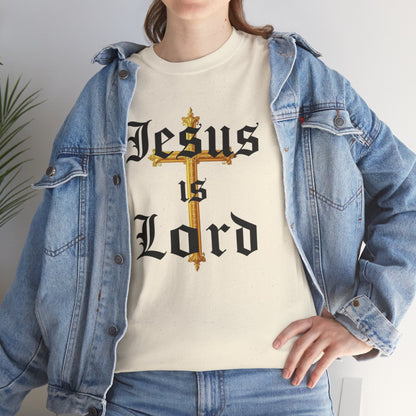 Jesus is Lord with Cross - Women's Christian T-Shirt