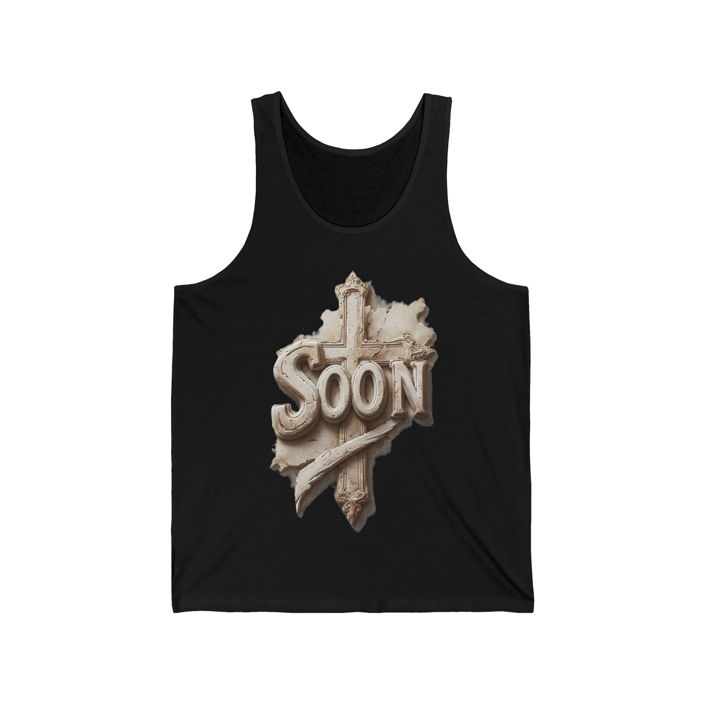 “Soon” Cross Men’s Tank Top – Strength in the Promise