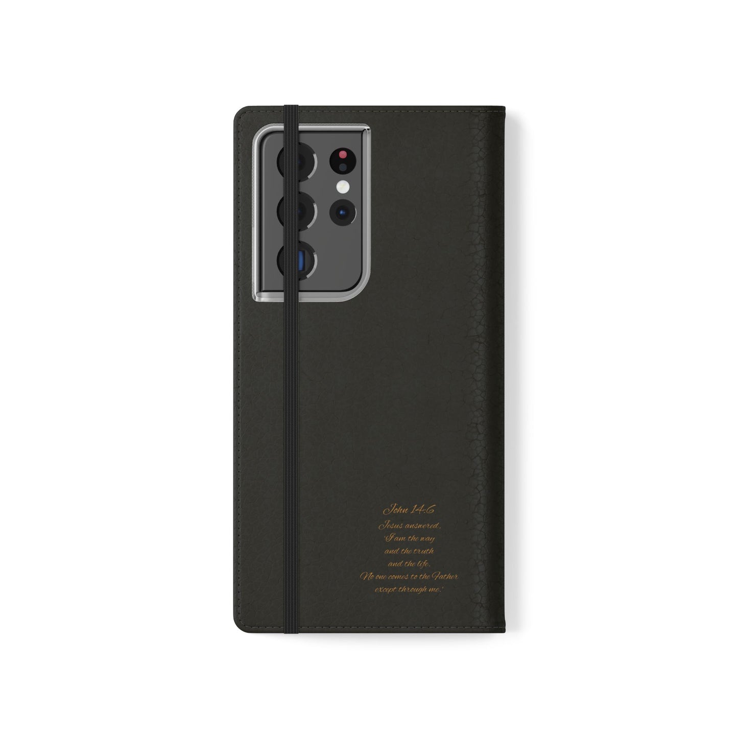 Black Chi Rho Symbol Wallet Case for Samsung– “I am the Way, the Truth, the Life”