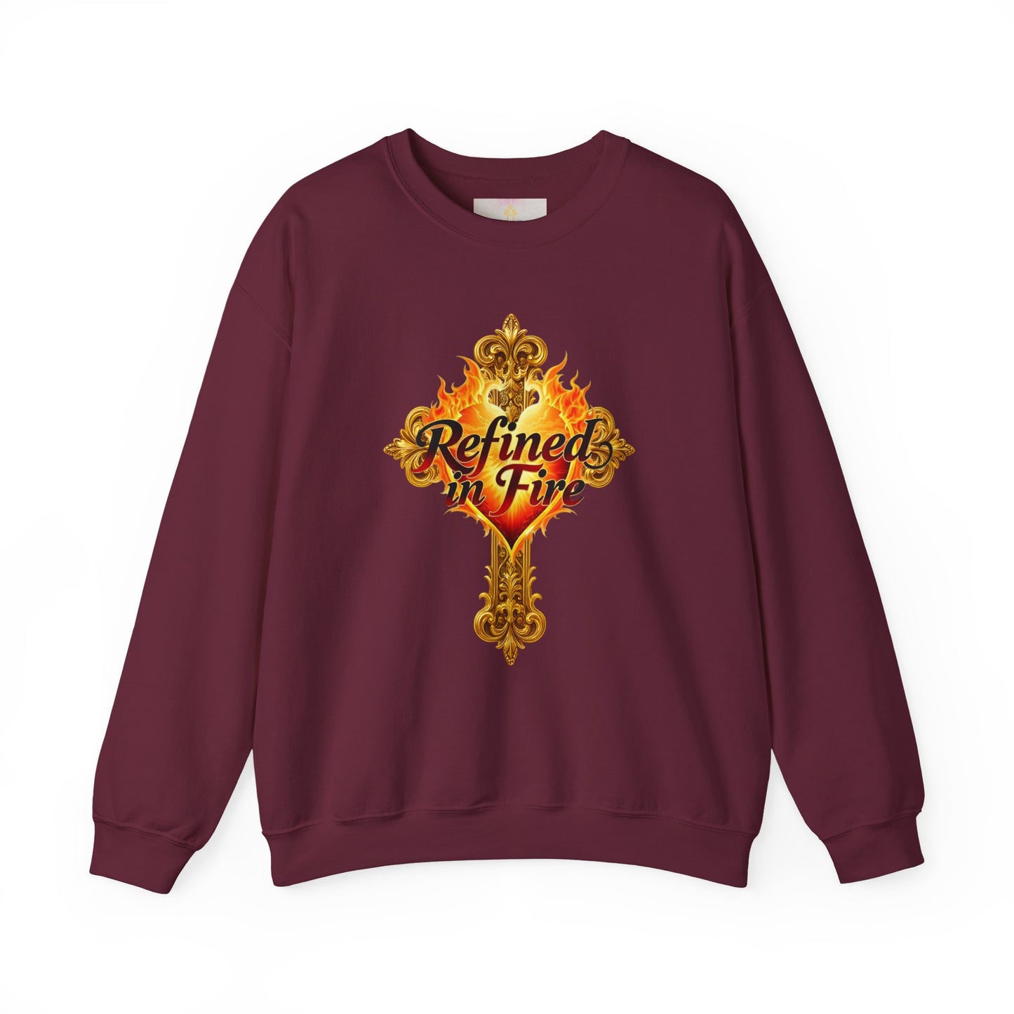 Refined in Fire - Women's Ornate Christian Sweatshirt