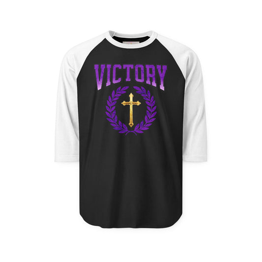 Rise & Conquer Men’s 3/4 Sleeve Tee – Victory