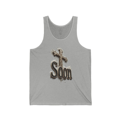 Soon: The Coming King Cross Tank – Men’s Faith Apparel