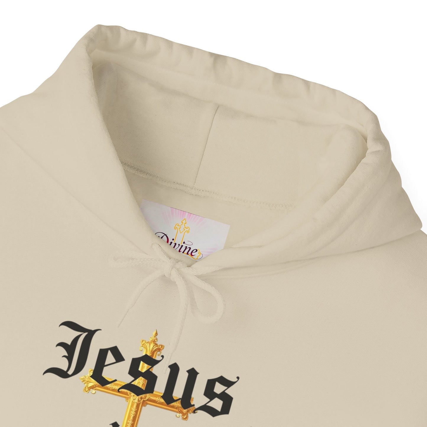 Men’s “Jesus is Lord” Christian Hoodie – Bold Cross Faith Pullover