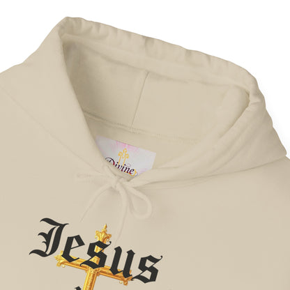 Women’s “Jesus is Lord” Christian Hoodie – Faith Statement Pullover with Cross