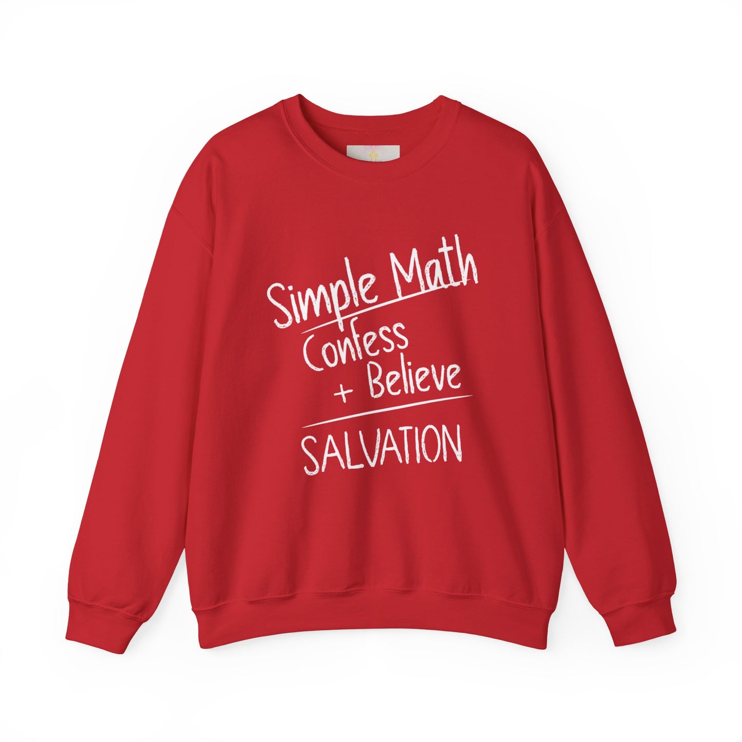Simple Math Women’s Sweatshirt – Faith Pullover (White Chalk)