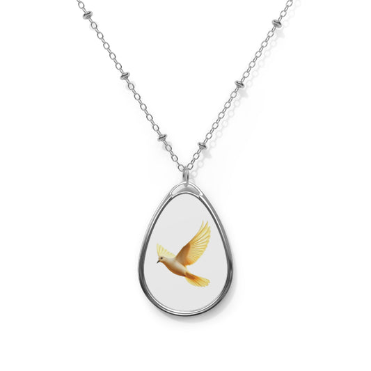 Golden Dove Necklace – Symbol of the Holy Spirit & Faith