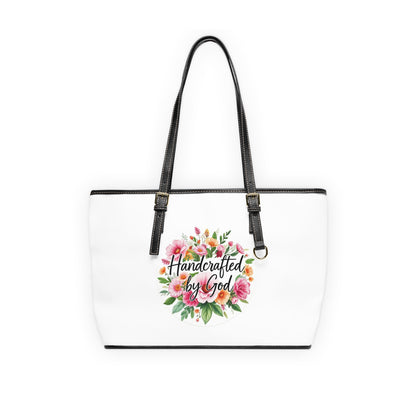 “Handcrafted by God” Floral Faith Shoulder Bag – Uniquely Made with Purpose
