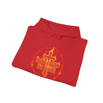 Women’s “Refined in Fire” Christian Hoodie – Flame Design Faith Pullover