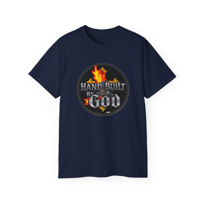 Men’s “Hand Built By God” Christian T-Shirt
