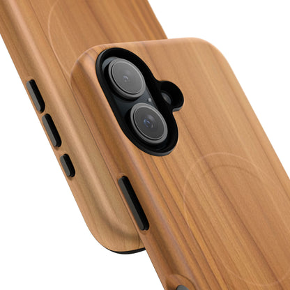 Natural Wood Grain Design - iPhone Magnetic Tough Case