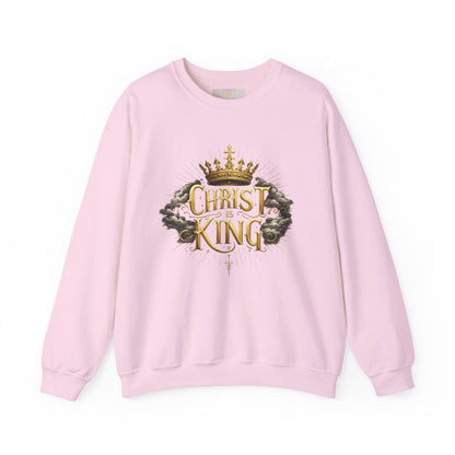 Christ is King (Gold) - Women's Christian Sweatshirt