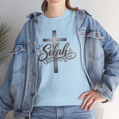 Selah Cross Tee — Men's Christian T‑Shirt