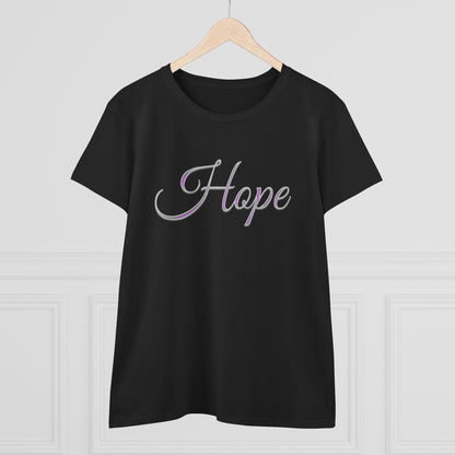 Women’s “Hope” Tee – Inspirational Scripture Design | Romans 15:13