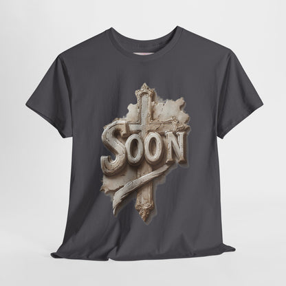“Soon” Cross Christian T-Shirt – Bold Witness of Faith