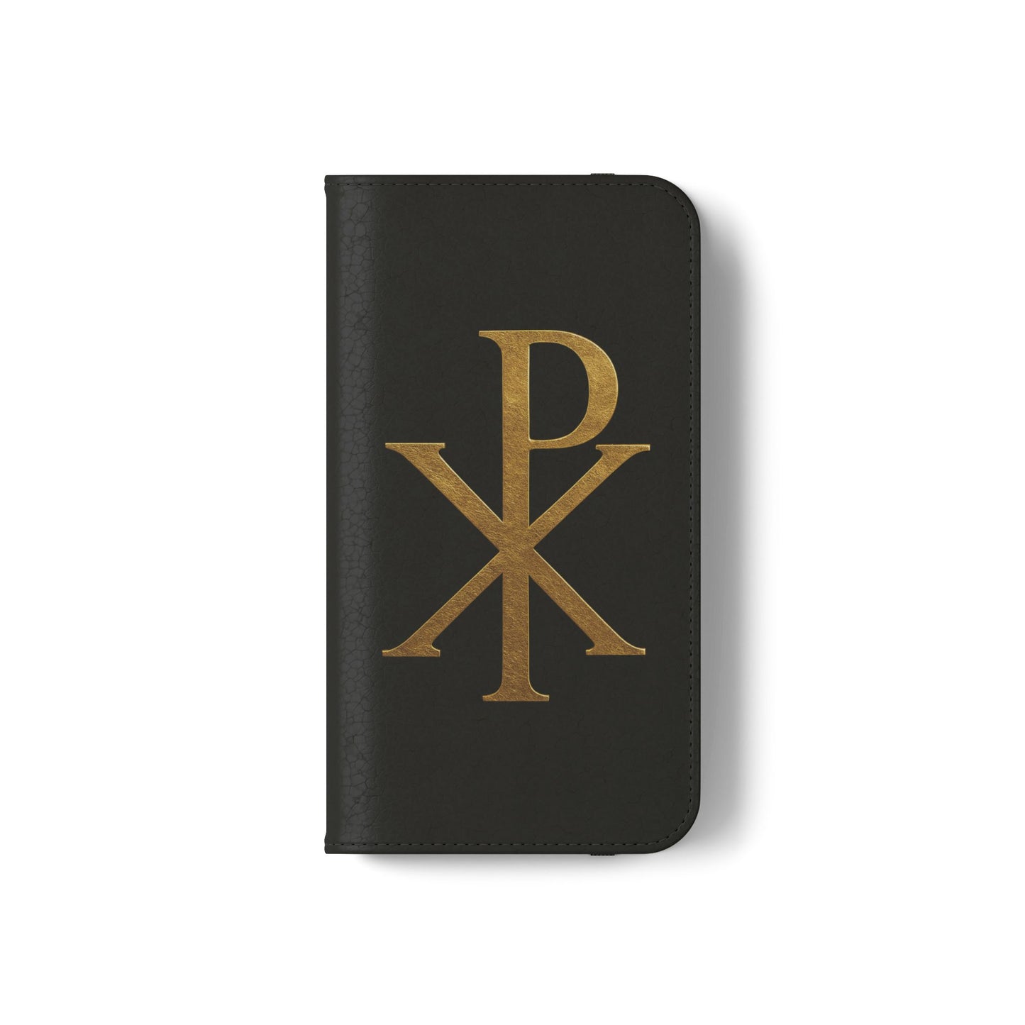 Black Chi Rho Folding Case for iPhone – Faith in Every Step