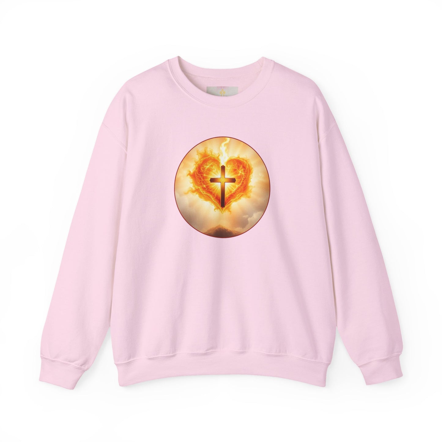 Women’s Sacred Heart Christian Sweatshirt – Symbol of Divine Love Pullover