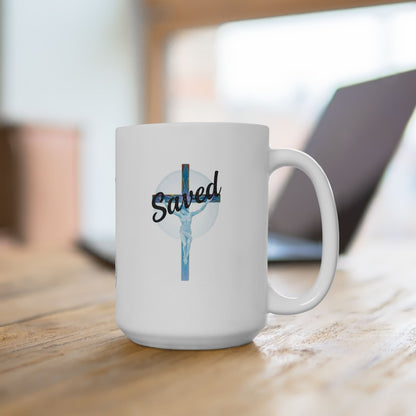 Saved – Redeemed by Grace Mug – 11 oz & 15 oz