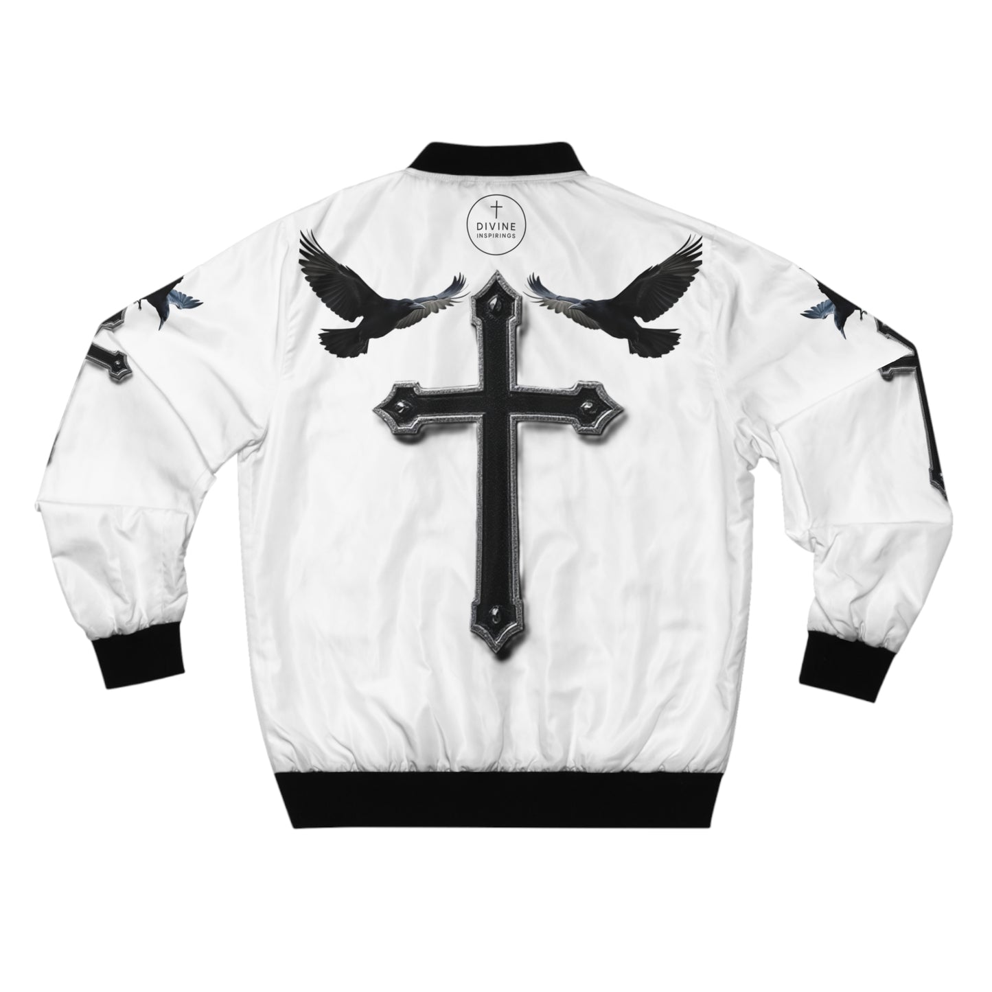 Faithful Guardians – Cross & Crows Men’s Bomber Jacket