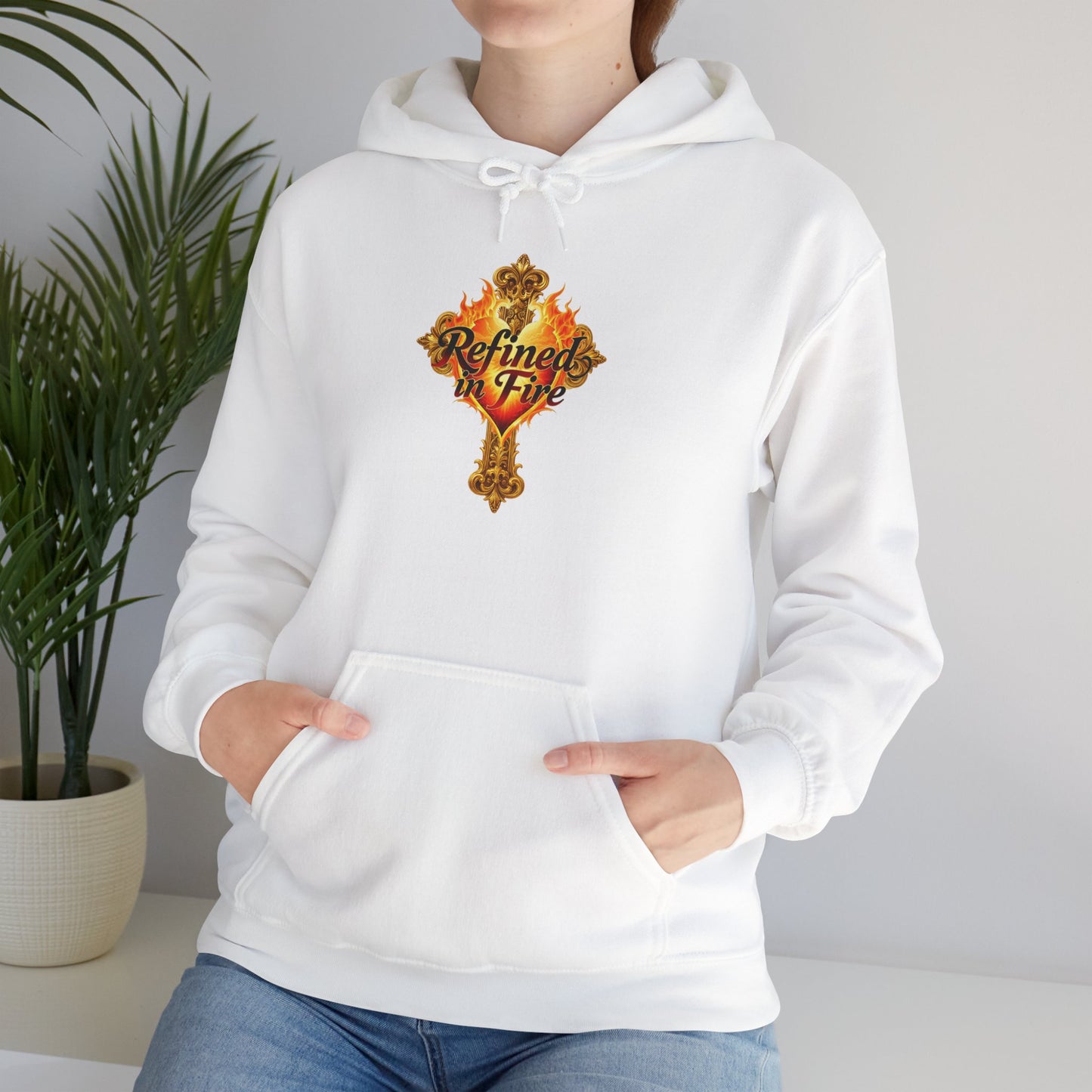 Refined by Fire - Women's Ornate Christian Hoodie