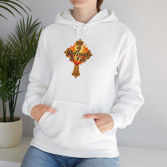 Refined by Fire - Women's Ornate Christian Hoodie