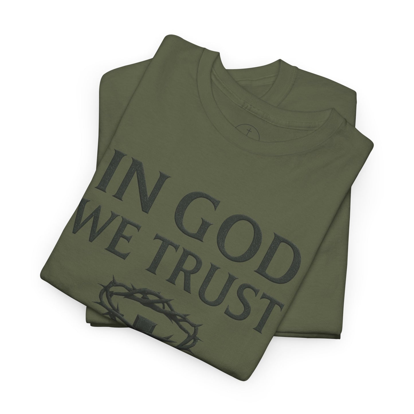 In God We Trust (Crown of Thorns) – Men’s Christian Tee