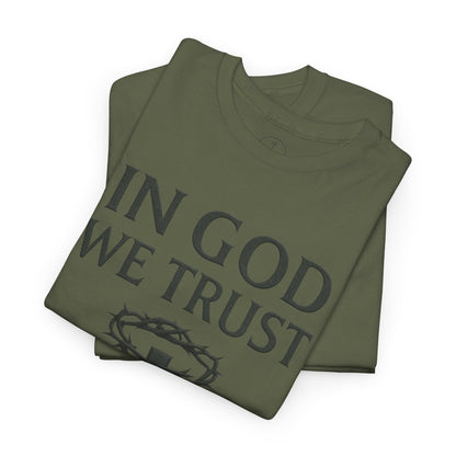 In God We Trust (Crown of Thorns) – Men’s Christian Tee