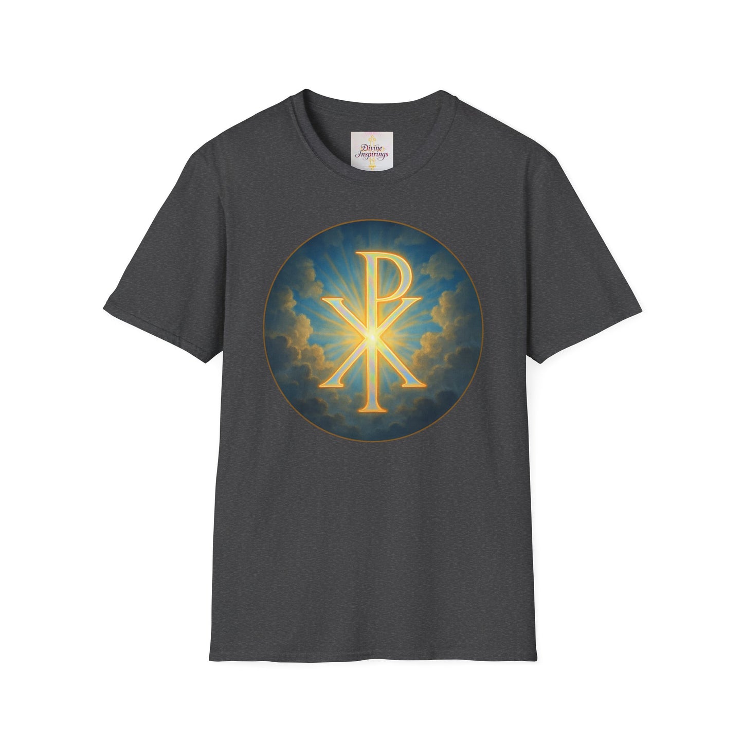 Women’s Christian T-Shirt with Chi Rho – Timeless Symbol of Faith Tee